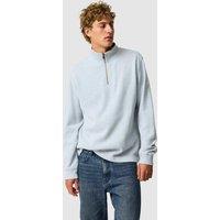 Rodd & Gunn Alton Ave Pure Cotton Half Zip Sweatshirt Pale Blue