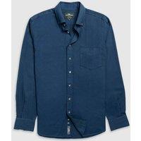 Rodd & Gunn Slim Fit Cotton Rich Oxford Shirt Dark Blue