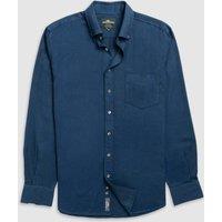Rodd & Gunn Slim Fit Cotton Rich Oxford Shirt Dark Blue