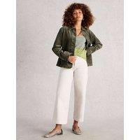 White Stuff Cotton-Rich Corduroy Jacket Khaki