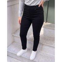 Roman Stretch Denim Elasticated Waist Jeggings Black