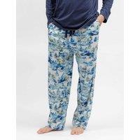 Cyberjammies Jersey Winterscape Family Christmas Pyjama Bottoms Navy Mix