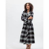 Cyberjammies Family Christmas Pure Cotton Checked Dressing Gown Black Mix