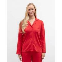 Cyberjammies Cotton Modal Ribbed Pyjama Top Red