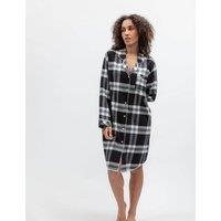 Cyberjammies Family Christmas Pure Cotton Checked Nightshirt Black Mix