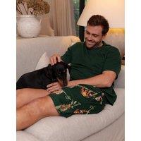 Cyberjammies Cotton Modal Pyjama Top Dark Green