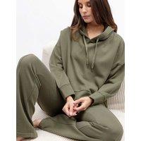 Cyberjammies Jersey Relaxed Lounge Hoodie Olive