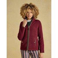 Joules Regular Zip Up Polar Fleece Red