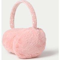 M&S Grey Sequin Earmuff Pink