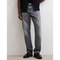 River Island Straight Fit Pure Cotton Jeans Grey