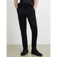 River Island Textured Slim Fit Joggers Black