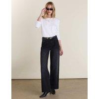 BAUKJEN High Waisted Wide Leg Jeans Black