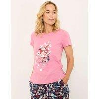 FatFace Pure Cotton Rabbit Print Pyjama Top Navy Mix