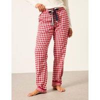 FatFace Pure Cotton Pyjama Bottoms Red Mix