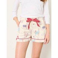 FatFace Pure Cotton Pyjama Shorts Ivory Mix