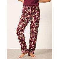 FatFace Pure Cotton Pyjama Bottoms Purple Mix