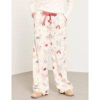 FatFace Pure Cotton Pyjama Bottoms Ivory Mix