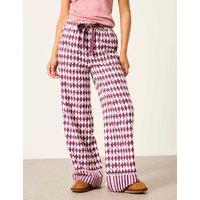 FatFace Pure Cotton Pyjama Bottoms Purple Mix