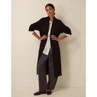 Monsoon Roll Neck Coatigan Black