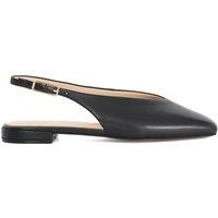 Dune London Leather Flat Slingback Ballet Shoes Black