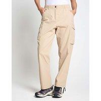Jack Wolfskin Mahani Mid Rise Straight Leg Cargo Trouser Beige