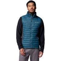 COLUMBIA Powder Pass Hybrid Funnel Neck Gilet Dark Blue Denim