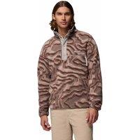 COLUMBIA Helvetia II Half Snap Fleece Jacket Brown Mix