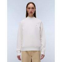Napapijri Aurora Crew Neck Cotton Sweatshirt Soft White