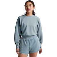 Beyond Yoga Relaxed Fit Cropped Crew Neck Sweatshirt Blue Marl