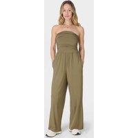 Sweaty Betty Off The Shoulder Modal Wide Leg Jumpsuit Green