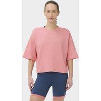 Sweaty Betty After Class Cropped Short Sleeve Sweatshirt Pink