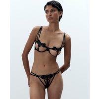 Bluebella Nova Lace Wired Open Cup Bra (B-DD) Black