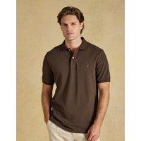 Joules Pure Cotton Pique Polo Shirt Brown