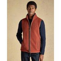 Joules Fleece Funnel Neck Gilet Brown