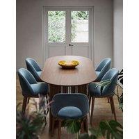 Corndell Set of 2 Kingsbridge Dining Chairs With Dark Legs Blue