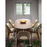Corndell Set of 2 Kingsbridge Dining Chairs With Dark Legs Natural