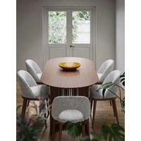 Corndell Set of 2 Kingsbridge Dining Chairs With Dark Legs Light Grey