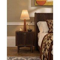 Corndell Soho Oak Bedside Table Brown