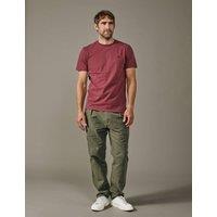 Aubin Pure Cotton T-Shirt Dark Burgundy