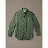 Aubin Regular Fit Pure Cotton Oxford Shirt Dark Green