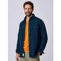 Aubin Regular Fit Pure Cotton Shirt Navy