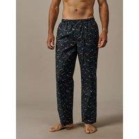 Aubin Pure Cotton Printed Pyjama Bottoms Multi