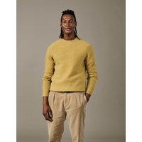 Aubin Pure Wool Crew Neck Jumper Gold