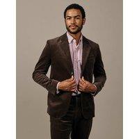 Aubin Cotton Rich Corduroy Tailored Fit Blazer Chocolate