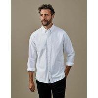 Aubin Regular Fit Pure Cotton Oxford Shirt White