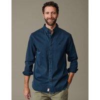 Aubin Regular Fit Pure Cotton Oxford Shirt Navy