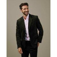 Aubin Cotton Rich Corduroy Tailored Fit Blazer Dark Green