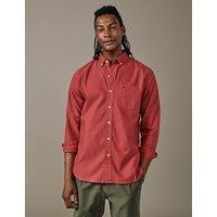 Aubin Regular Fit Pure Cotton Oxford Shirt Dark Pink