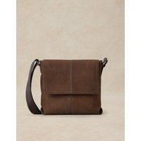 White Stuff Leather Buckle Fastening Cross Body Bag Brown