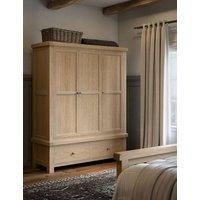 Corndell Normandy White Wash Triple Wardrobe Natural